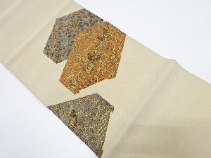 花鳥模様織出し袋帯